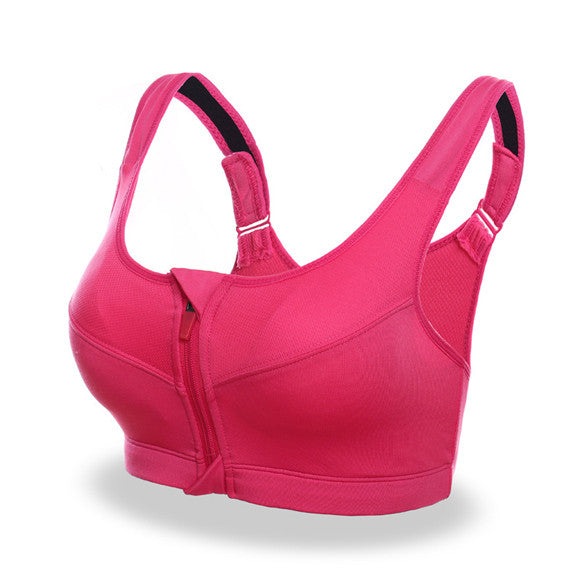 Red padded sports bra online